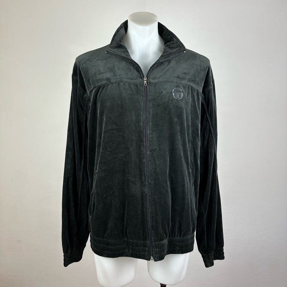 Sergio Tacchini black Velvet Track Jacket